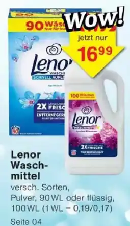 Jawoll Lenor Waschmittel Angebot