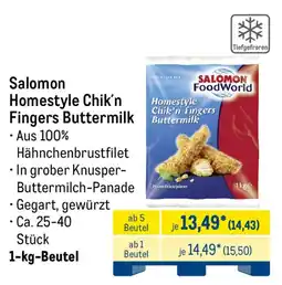 METRO Salomon Homestyle Chik'n Fingers Buttermilk Angebot
