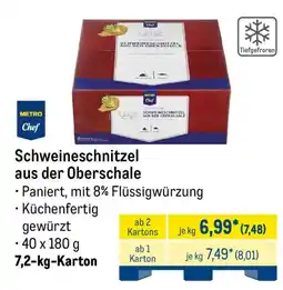 METRO METRO Chef Schweineschnitzel aus der Oberschale Angebot
