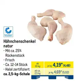 METRO Hähnchenschenkel natur Angebot