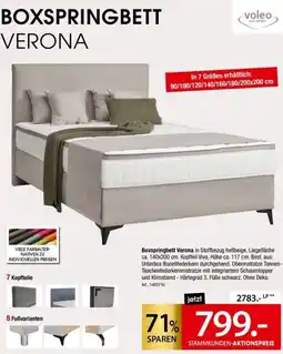 Zurbrüggen Voleo Boxspringbett Verona Angebot