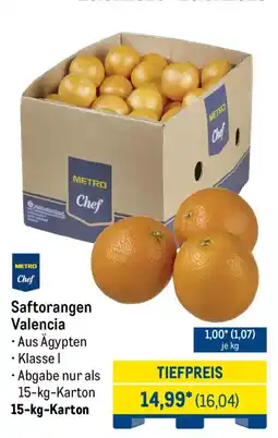 METRO Saftorangen Valencia Angebot