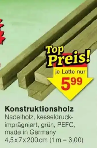 Jawoll Konstruktionsholz Angebot