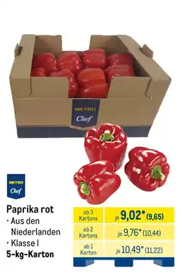 METRO Paprika rot Angebot
