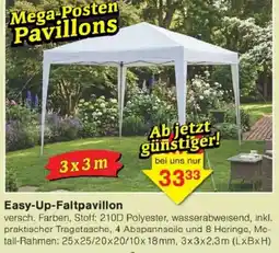 Jawoll Easy-Up-Falt pavillon Angebot