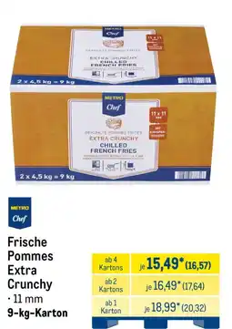 METRO Metro Chef Frische Pommes Extra Crunchy Angebot