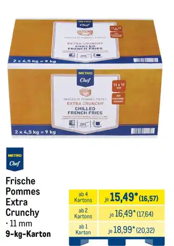 METRO Metro Chef Frische Pommes Extra Crunchy Angebot