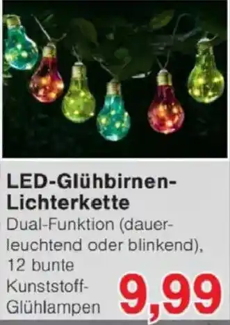 Jawoll LED-Glühbirnen-Lichterkette Angebot