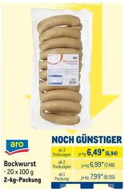 METRO aro Bockwurst Angebot
