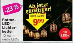 Jawoll Rattan-LED-Lichterkette Angebot