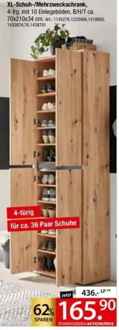 Zurbrüggen XL-Schuh-/Mehrzweckschrank Angebot
