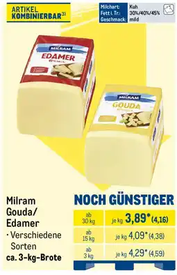 METRO Milram Gouda/Edamer Angebot