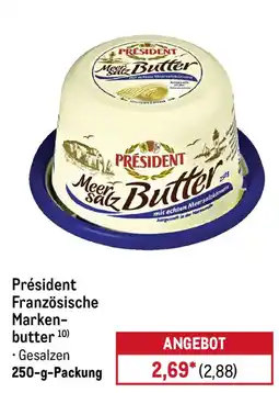 METRO Präsident Meer salz Butter Angebot