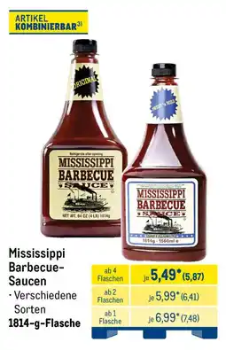 METRO Mississippi Barbecue-Saucen Angebot