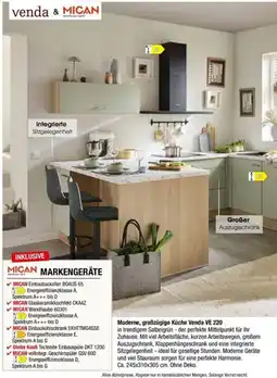 Zurbrüggen Moderne, großzügige Küche Venda VE 220 Angebot