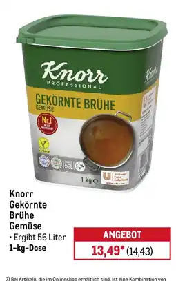 METRO Knorr Gekörnte Brühe Gemüse Angebot
