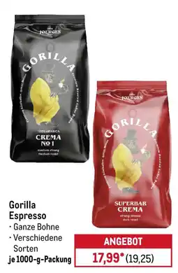 METRO Gorilla Espresso Angebot