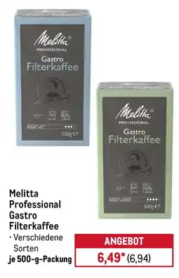 METRO Melitta Professional Gastro Filterkaffee Angebot