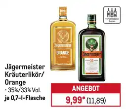 METRO Jägermeister Kräuterlikör/Orange Angebot