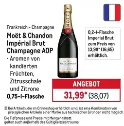 METRO Moët & Chandon Impérial Brut Champagne AOP Angebot