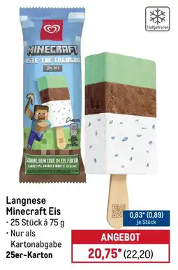 METRO Langnese Minecraft Eis Angebot