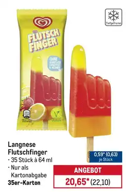 METRO Langnese Flutschfinger Angebot