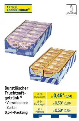 METRO Durstlöscher Fruchtsaft-getränk Angebot