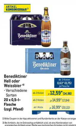 METRO Benediktiner Weissbräu Angebot