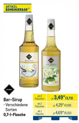 METRO Bar-Sirup RIOBA Angebot