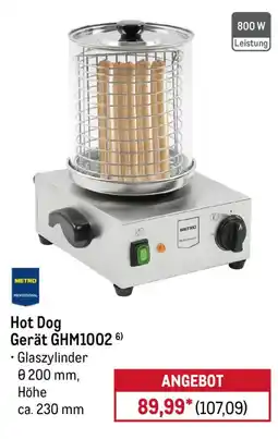 METRO Hot Dog Gerät GHM1002 Angebot