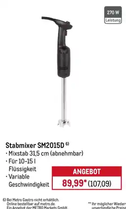 METRO Stabmixer SM2015D Angebot