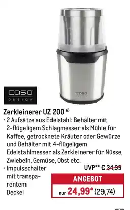 METRO Zerkleinerer UZ 200 Angebot