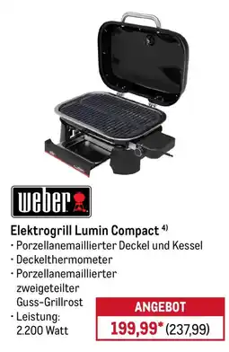 METRO Weber Elektrogrill Lumin Compact Angebot