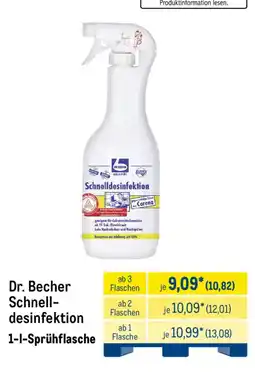 METRO Dr. Becher Schnell-desinfektion Angebot