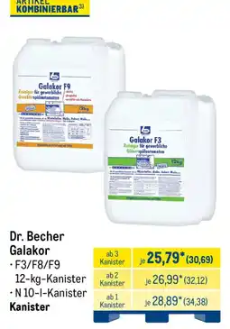 METRO Dr. Becher Galakor F3/F8/F9 Angebot