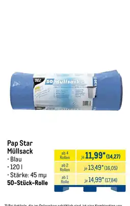 METRO Pap Star Müllsack Angebot