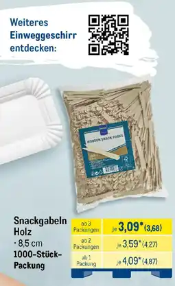 METRO Snackgabeln Holz Angebot