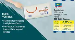 METRO aro Servietten Angebot