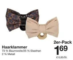 Zeeman Haarklammer Angebot