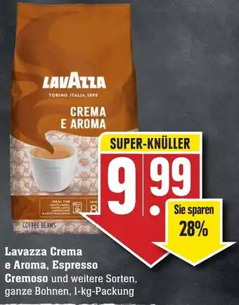 Edeka Neukauf Lavazza Crema e Aroma, Espresso Cremoso 1kg Packung Angebot