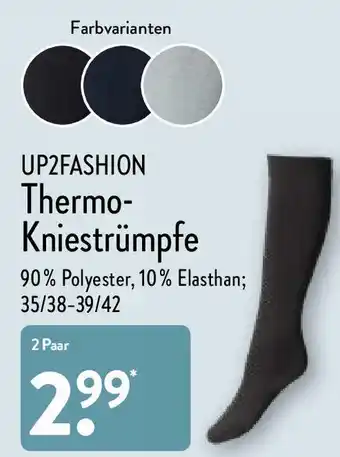 Aldi Nord Up2Fashion Thermo-Kniestrümpfe 35/38 - 39/42 2 Paar Angebot