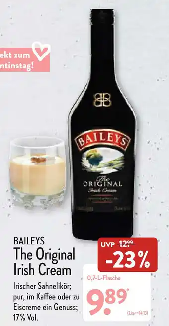 Aldi Nord Baileys The Original Irish Cream 0.7-l-Flasche Angebot