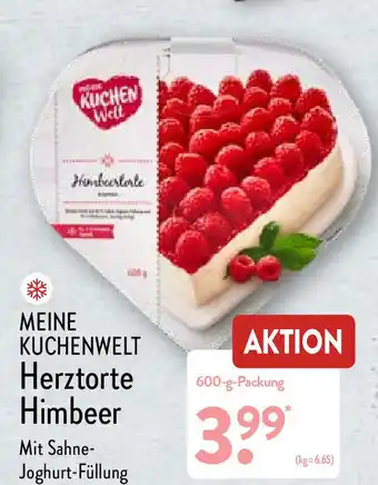 Aldi Nord Meine Kuchenwelt Herztorte Himbeer 600-g-Packung Angebot