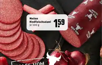 REWE Kaufpark Metten Rindfleischsalami 100g Angebot