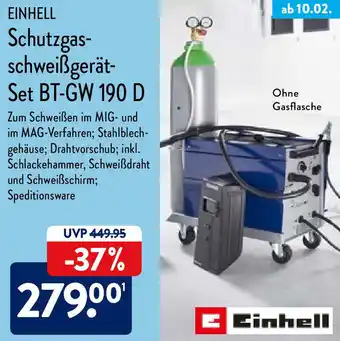 Aldi Nord Einhell Schutzgas-Schweißgerät-Set BT-GW 190 D Angebot