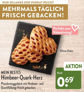 Aldi Nord Mein Bestes Himbeer-Quark-Herz Angebot