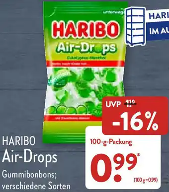 Aldi Nord Haribo Air-Drops 100-g-Packung Angebot