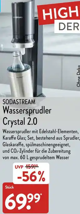 Aldi Nord Sodastream Wassersprudler Crystal 2.0 Angebot