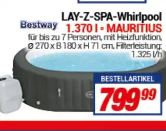 CENTERSHOP Bestway Lay-Z-Spa-Whirlpool 1.3701-Mauritius Angebot