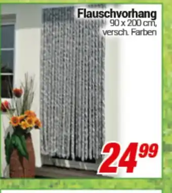 CENTERSHOP Flauschvorhang 90 x 200cm Angebot